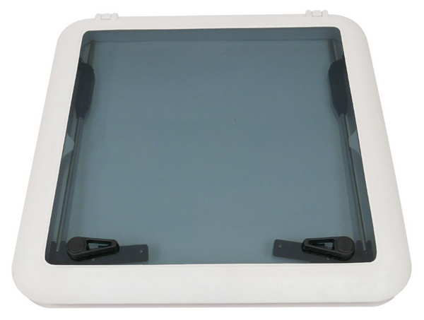 Grey Tinted Glass Opening Hatch 615 x 615mm Low Profile