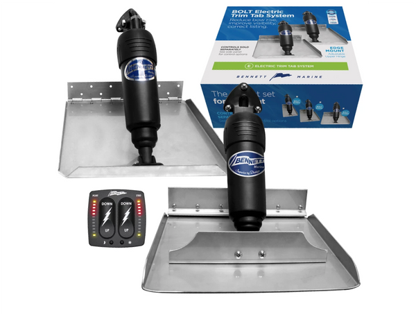 Bennett Bolt 1612BCI Trim Tabs System with  Soft Touch Control &  16" x 12" Trim Plates - Cost Price whilst Stocks Last - In Stock