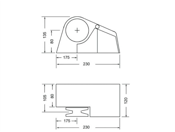 South Pacific Windlass 300W Horizontal 6mm Gypsy - 710HS