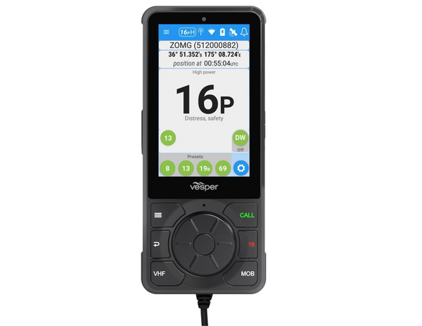 Vesper Cortex H1 Wired Handset with Bulkhead Connector for V1/M1