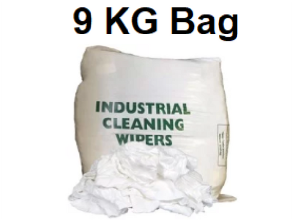 White Towelling Cleaning Rags – 9Kg Bag