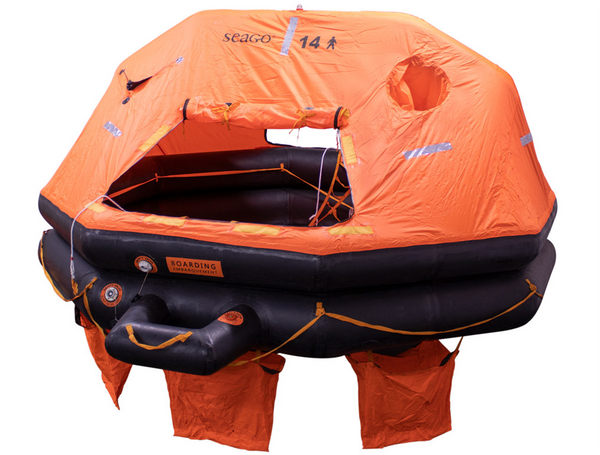 Seago Sea Master Plus ISO 9650-1 Liferaft - Valise or Container - 6 Sizes - 18 Year Warranty