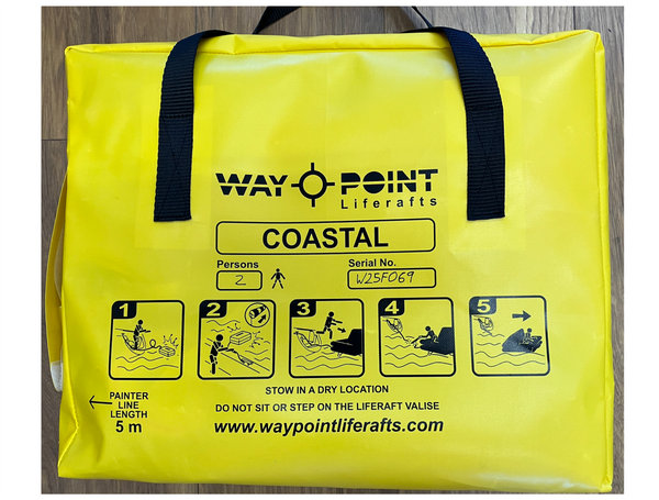 Waypoint 4 Person Coastal Single Tube Lightweight Liferaft in Valise 9.5kg - In Stock