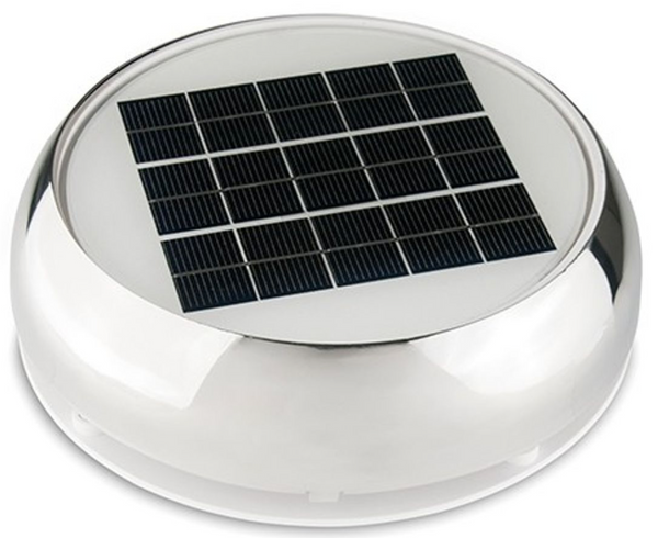 Nicro 3" Stainless Steel Day/Night Plus Solar Vent