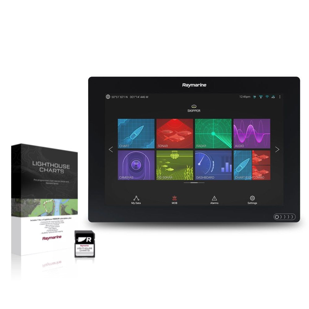 Lighthouse Os Raymarine AXIOM 12 & Western Europe LightHouse Chart - The Wetworks