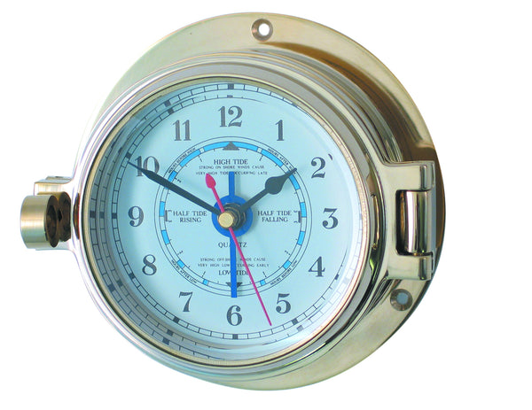 meridian zero channel brass tide clock