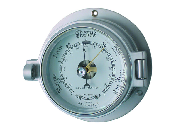 meridian zero channel range matt chrome barometer