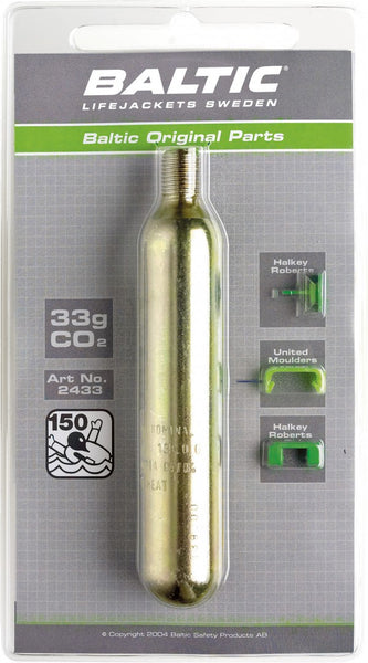 Baltic Replacement C02 Cylinders  & Auto Capsules with Safety Indicators All Sizes