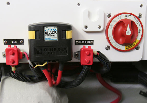 Blue Sea Dual Circuit Plus Battery Switch and SI-Series Automatic Charging Relay