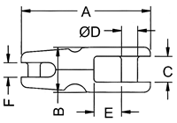 Kong Fixed Anchor Connector Stainless Steel