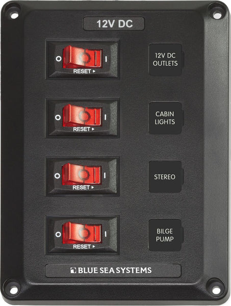 Blue Sea Below Deck Circuit Breaker Panels