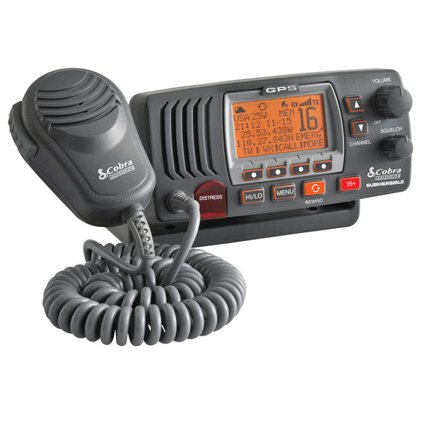 Cobra F77 Fixed VHF Marine Radio - Grey - Awaiting Stock