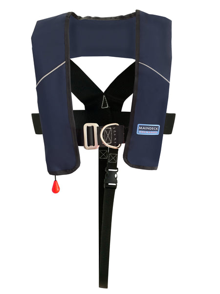 Maindeck ISO 180N Lifejacket with Harness UML Auto Navy