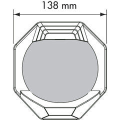 Plastimo Contest 130 Vertical Bulkhead Compass with Red Card