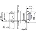 Plastimo Contest 130 Vertical Bulkhead Compass with Red Card