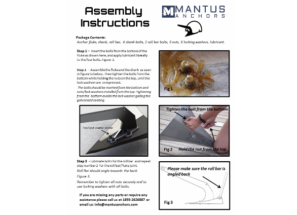 Mantus M1 Anchors - Galvanised - 12 Models