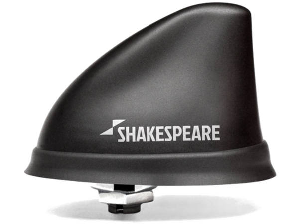Shakespere Dorsal Low Profile VHF Antenna 10mile Range, 8m Cable Plug, Black - NEW