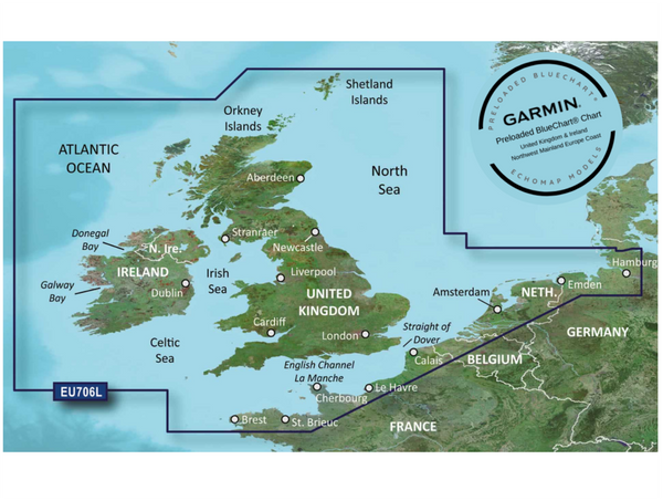 Garmin Echomap UHD 75CV Includes built in BlueChart g3 charts for UK and Ireland - Special Offer - In Stock