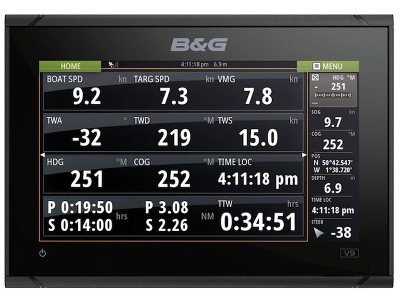 B G Chartplotters B&G Vulcan 9