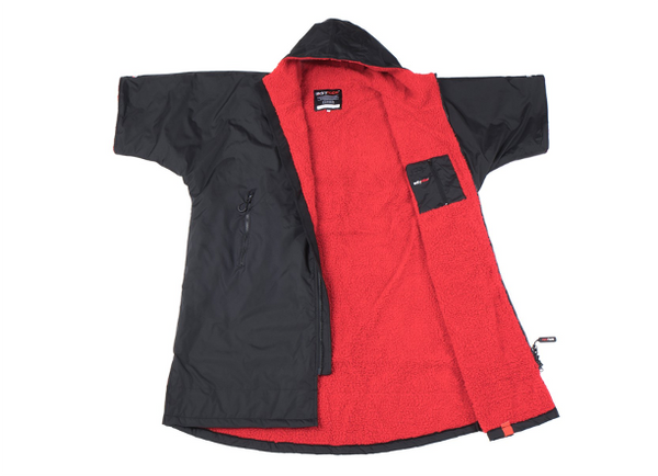 Dryrobe Advance Short Sleeve Medium - Black/Grey, Black/Blue, Black/Red or Black/Pink - In Stock