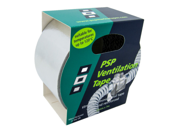 PSP Aluminium Foil Ventilation Tape - 50mm x 7M - Standard or Reinforced