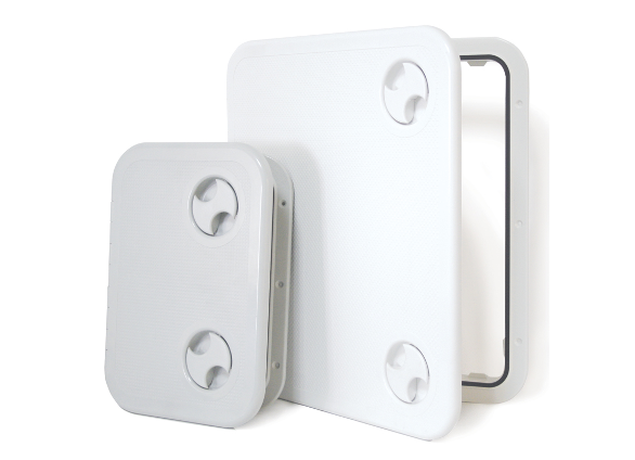Nuova Rade Industrial Access Deck Hatches - Rectangular - 4 Sizes - White or Grey
