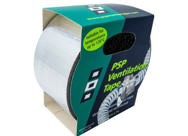 PSP Aluminium Foil Ventilation Tape - 50mm x 7M - Standard or Reinforced