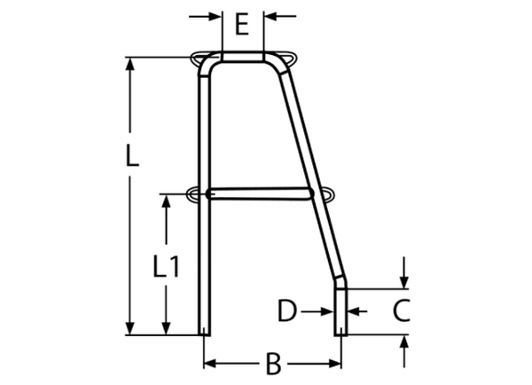 Proboat Standard Stainless Steel Stanchion Gates - 2 Sizes