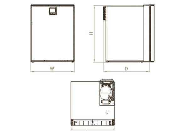 Isotherm Cruise Elegance Line Silver Marine Refrigerators - 49/65/85/130 Litres