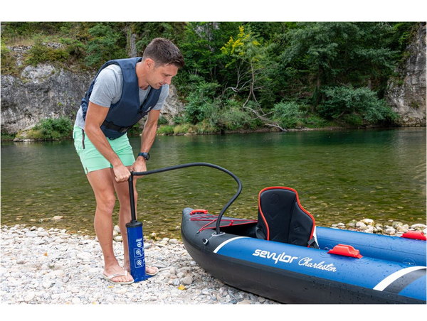 Sevylor Charleston 2 Person Inflatable Kayak - High Pressure - NEW - 2023 Model - Limited Offer with 2 x 2 Piece Kayak Paddles