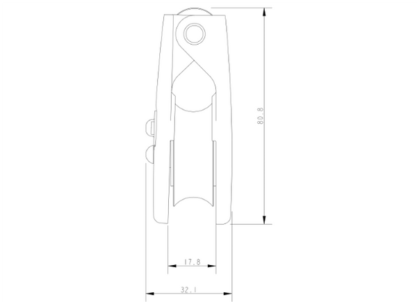 Allen A1375-S 40mm Snatch Block with Extra Sheave