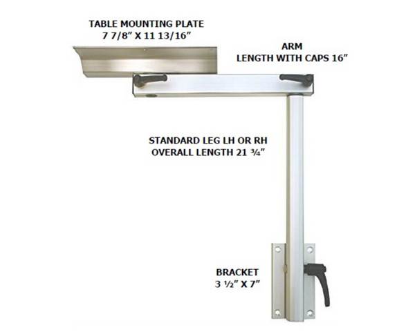 Lagun Yacht Table Mount Frame & Tables - In Stock