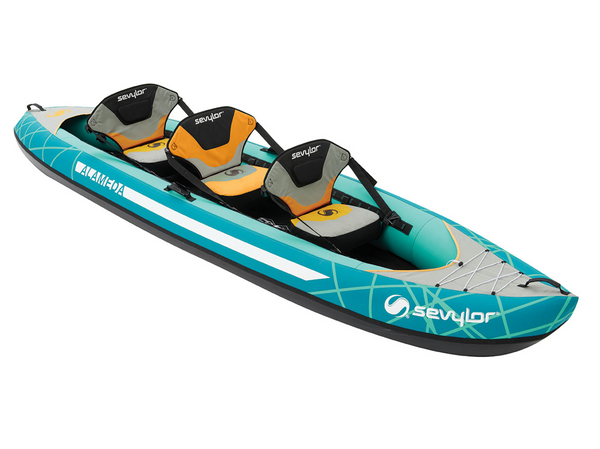 Sevylor Alameda  Inflatable Kayak with 2 x Bravo KC Kayak Paddles & Bravo 4 Pump - 2023 Model - In Stock