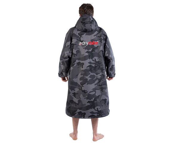 Dryrobe Advance Long Sleeve Black Camo Black - 2 Sizes - In Stock