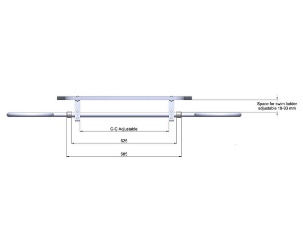 Dinghy Rings Slim System - Special Order Only