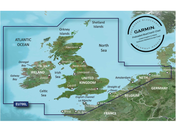 Garmin EchoMAP Plus 45cv with Pre Loaded UK & Ireland Cartography