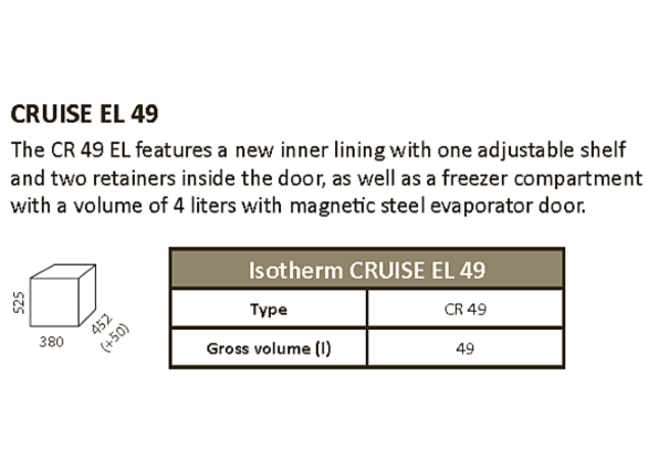 Isotherm Cruise Elegance Line Silver Marine Refrigerators - 49/65/85/130 Litres