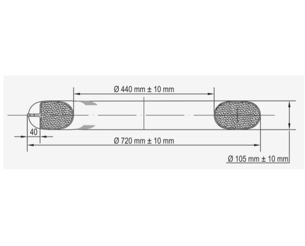 LALIZAS Lifebuoy Ring SOLAS with Reflective Tape