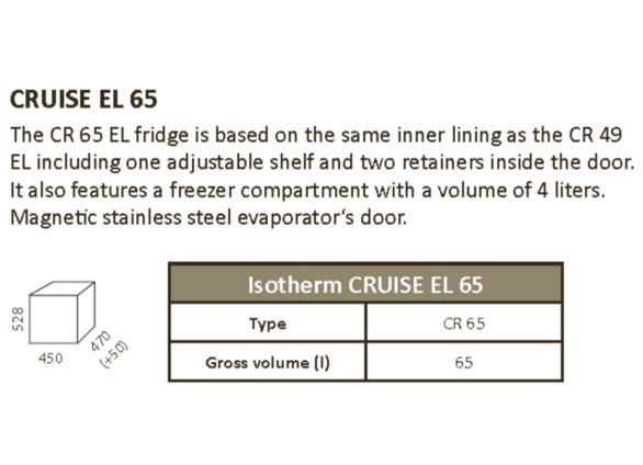 Isotherm Cruise Elegance Line Silver Marine Refrigerators - 49/65/85/130 Litres