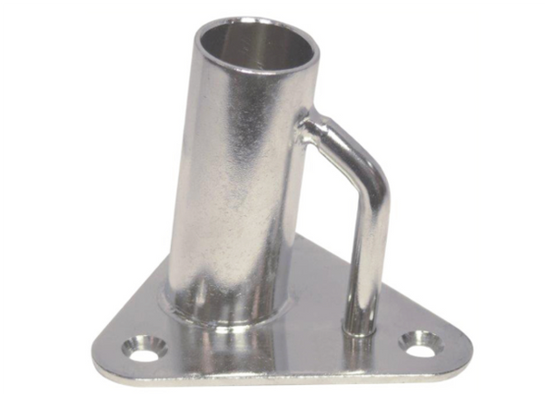Proboat Angled Stainless Steel Stanchion Bases Triangular - 3° & 5°
