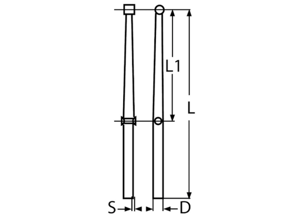 Proboat Standard Stainless Steel Tapered Stanchions - 3 Sizes