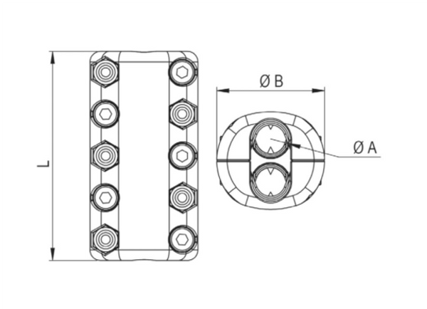 Wichard Anti Torque Cable Clamp - 4 Sizes