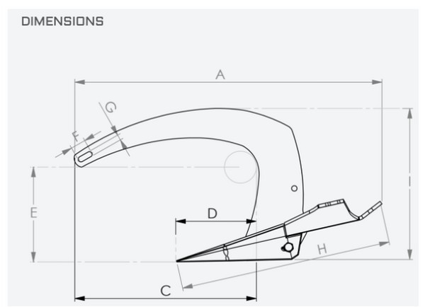 Mantus M2 Galvanised Anchor - 13 Sizes