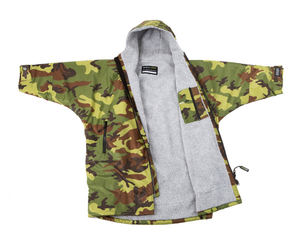 Dryrobe Advance Kids Long Sleeve -Camo Grey & Camo Pink - Kids 10-13 Years