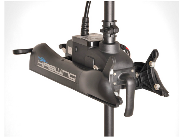 HASWING Cayman B /GPS, Bow Mount Electric Outboard Trolling Motor (New Black) with Anchor Lock on the Remote- In Stock - Sold Out New Stock due 2024