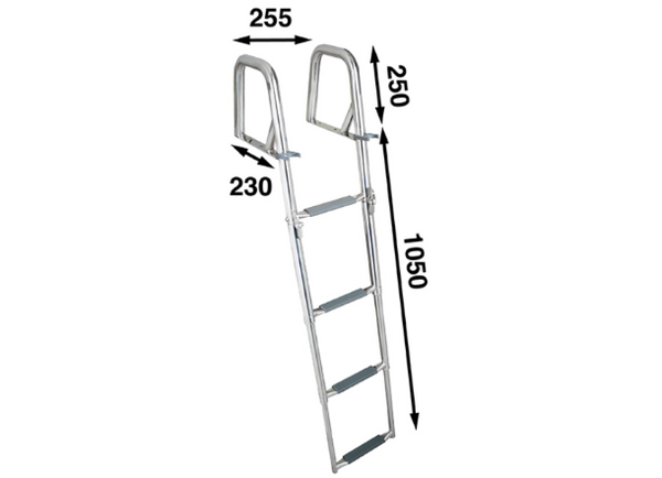 Batsystem BUT45 Bathing Ladder with High Handles - 4 Step