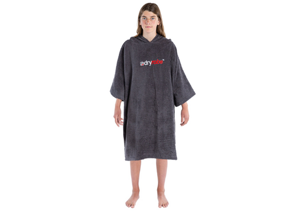 Organic Towel Dryrobe Slate Grey - Kids - 2 Sizes