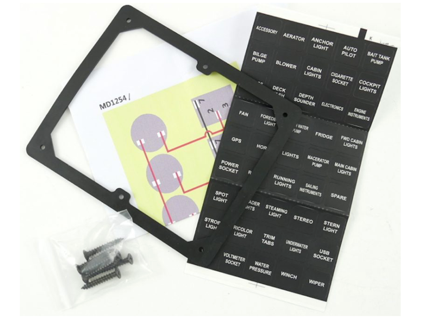 8 light cheap switch panel