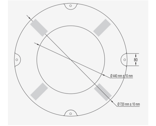 LALIZAS Lifebuoy Ring SOLAS with Reflective Tape