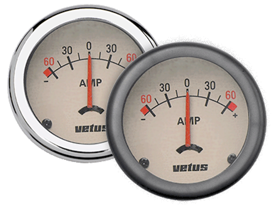 Vetus Ammeter 12/24V 60A